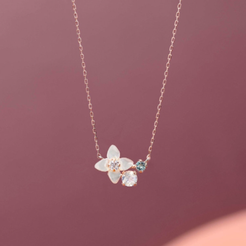 【11月誕生花】ブバリアネックレス