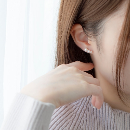 【ウィンターコレクション】淡水パールピアス