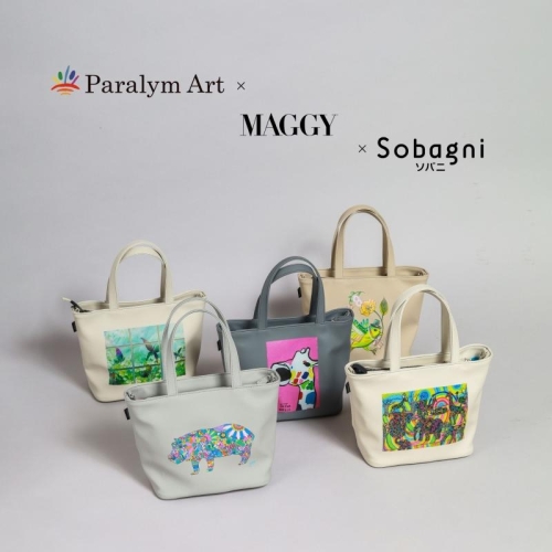 パラリンアート✕MAGGY ✕Sobagni  from 浜松・共和レザーコラボトート