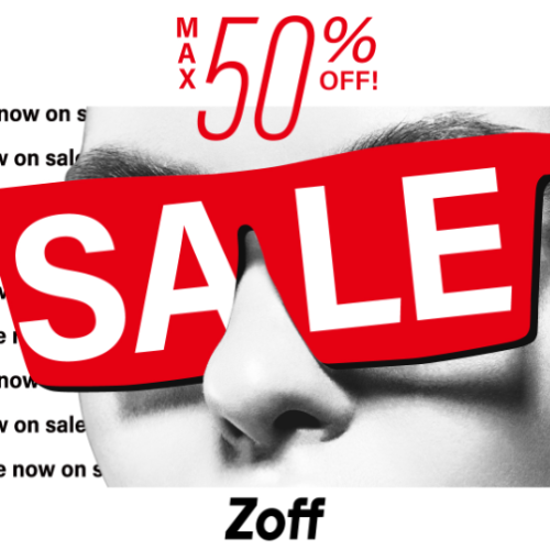 SALE開催中！フレームやサングラスが最大50％OFFに！