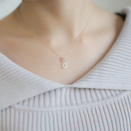 【2月誕生花】マーガレットネックレス