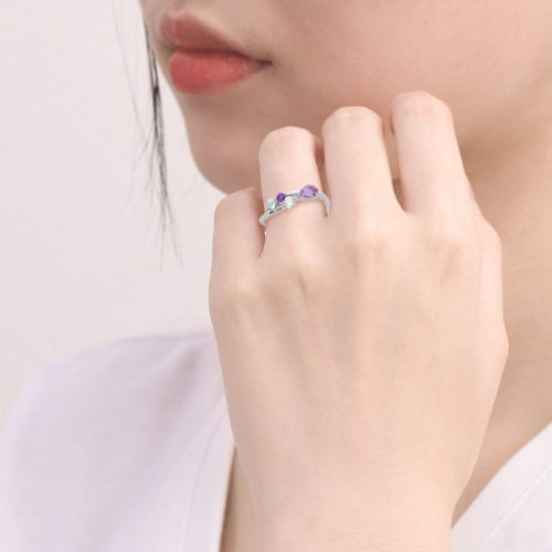 【2月誕生石】アメジストリング