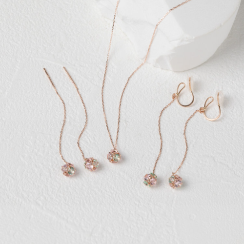 【Rondelle】キュービックジルコニア　ピアス