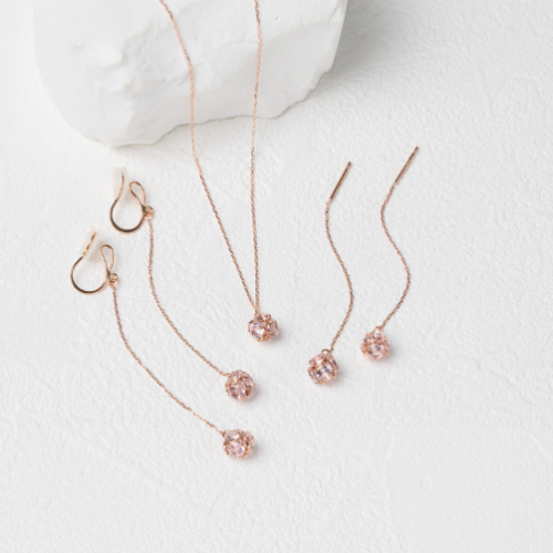 【Rondelle】キュービックジルコニア　ピアス