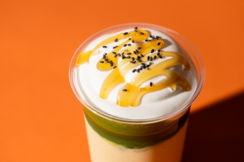 Matcha × Candied sweet potato